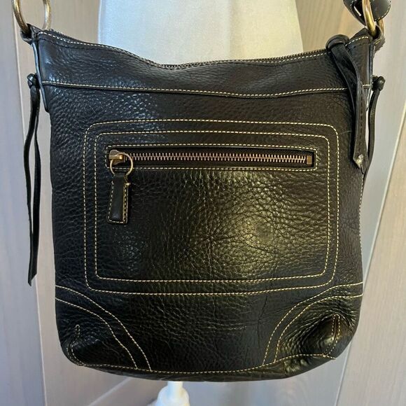 COACH Leather Chelsea Crossbody Shoulder Bag Black 10399 - Picture 7 of 14
